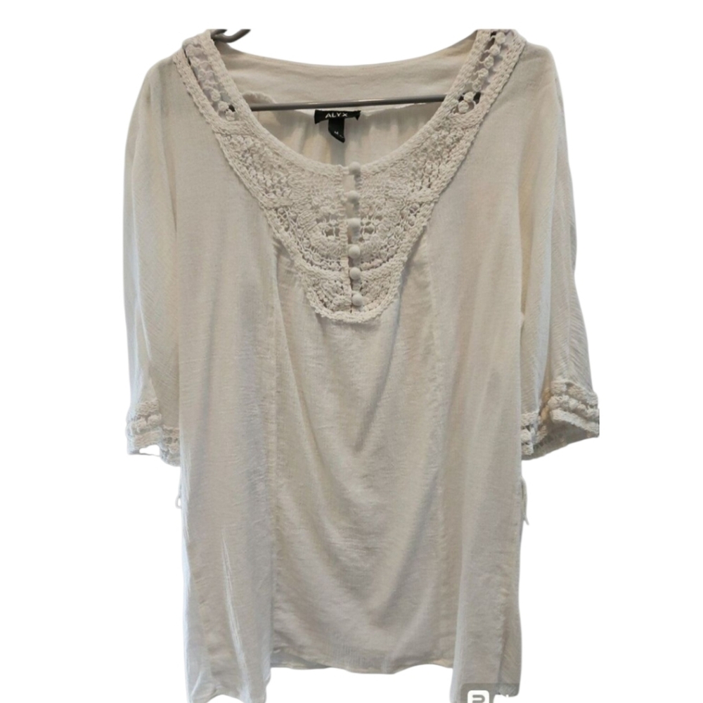 ALYX WHITE TOP SZ M